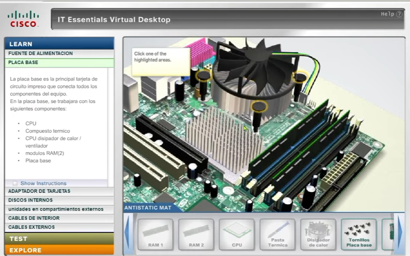 Paso 7: colocar el disipador sobre el CPU
