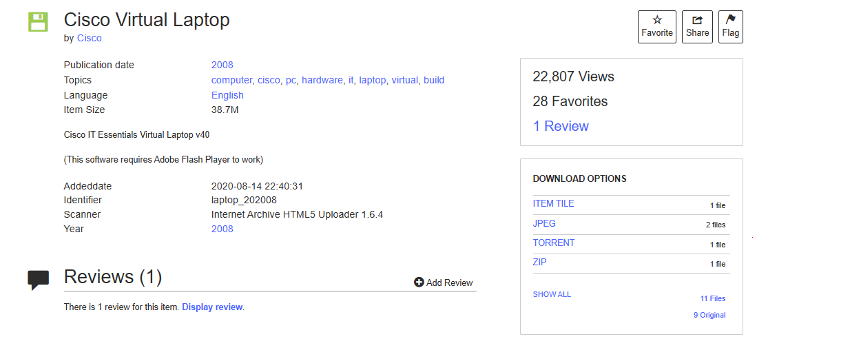 Descarga desde Internet Archive