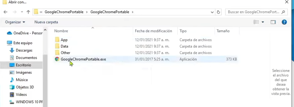 Primera ejecución con Ruffle